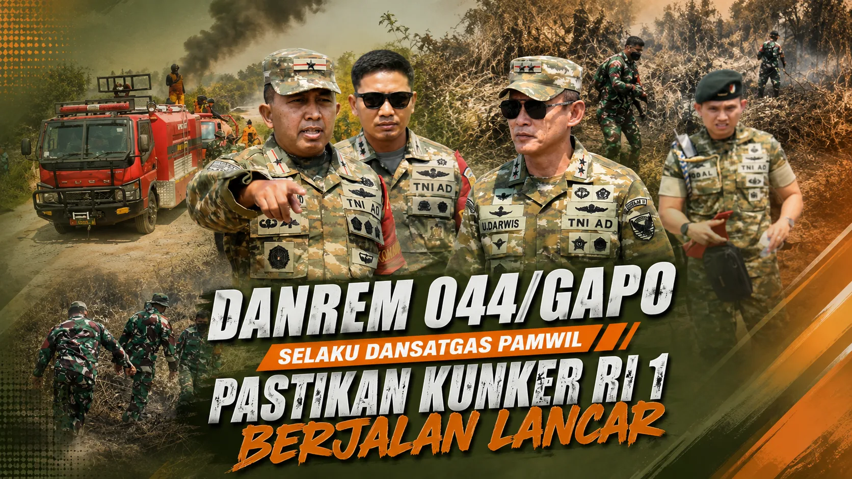Danrem 044/Gapo Selaku Dansatgas Pamwil Pastikan Kunker RI 1 Berjalan Lancar