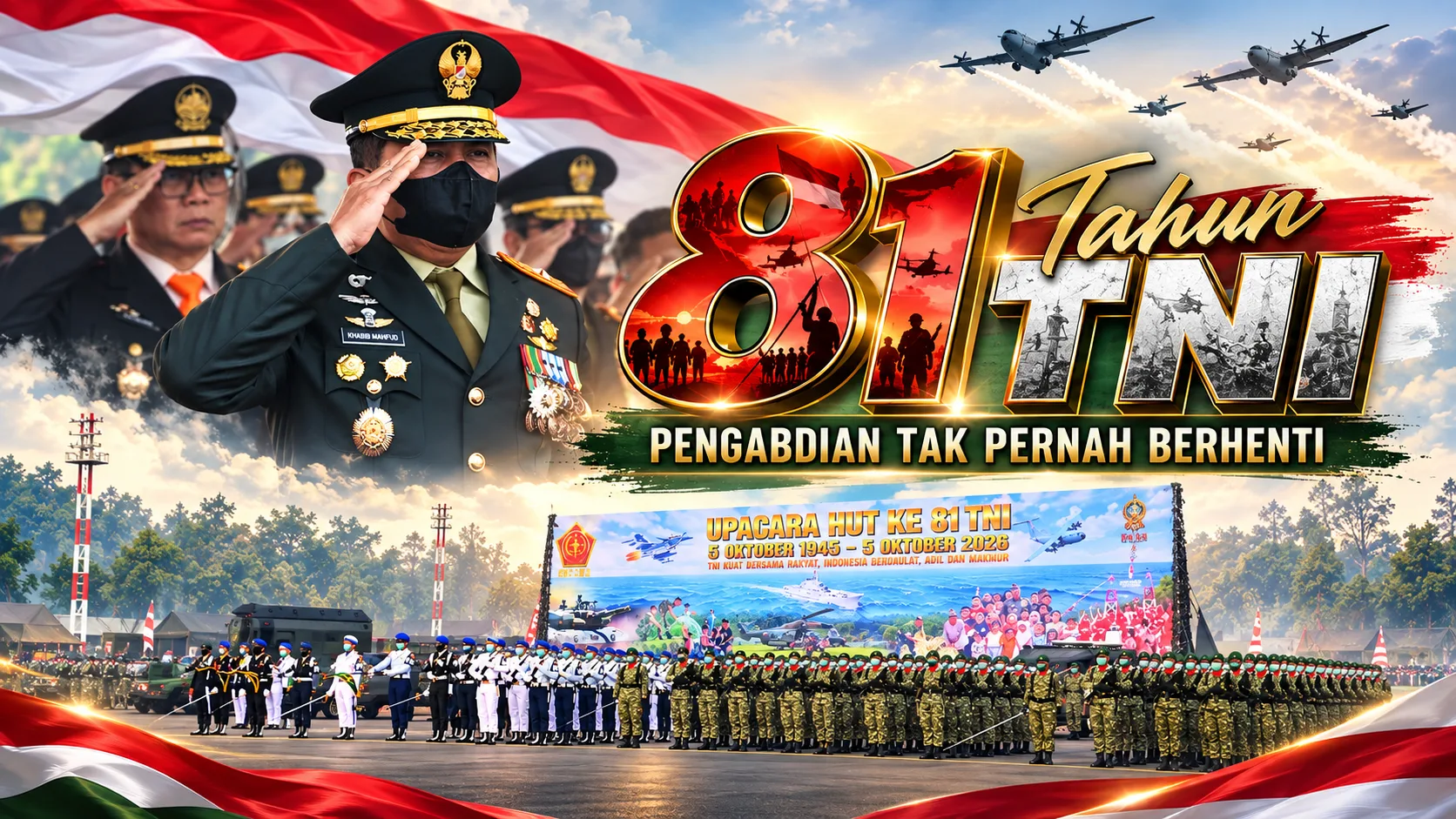 81 Tahun TNI, Pengabdian Tak Pernah Berhenti