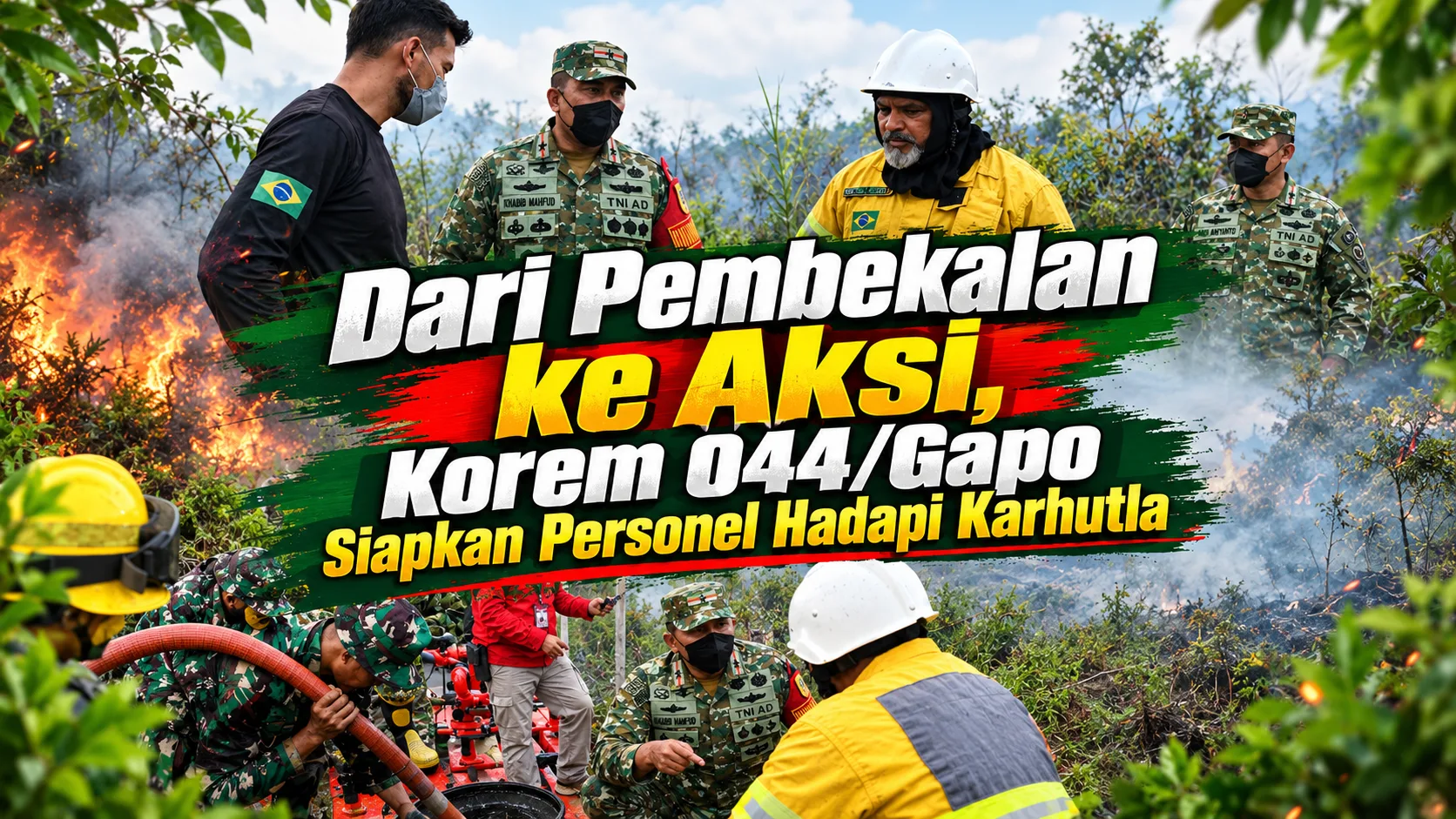 Dari Pembekalan ke Aksi, Korem 044/Gapo Siapkan Personel Hadapi Karhutla