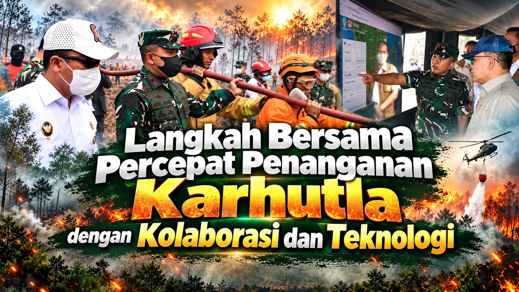 Langkah Bersama Percepat Penanganan Karhutla dengan kolaborasi dan teknologi