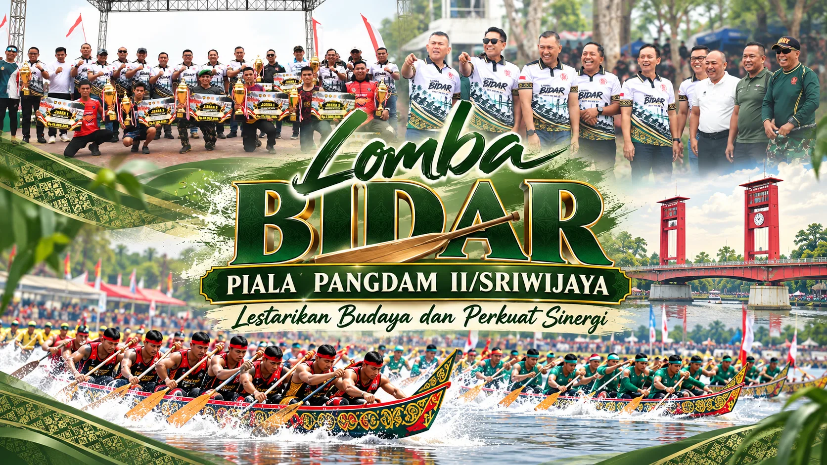 Lomba Bidar Piala Pangdam II/Sriwijaya, Lestarikan Budaya dan Perkuat Sinergi