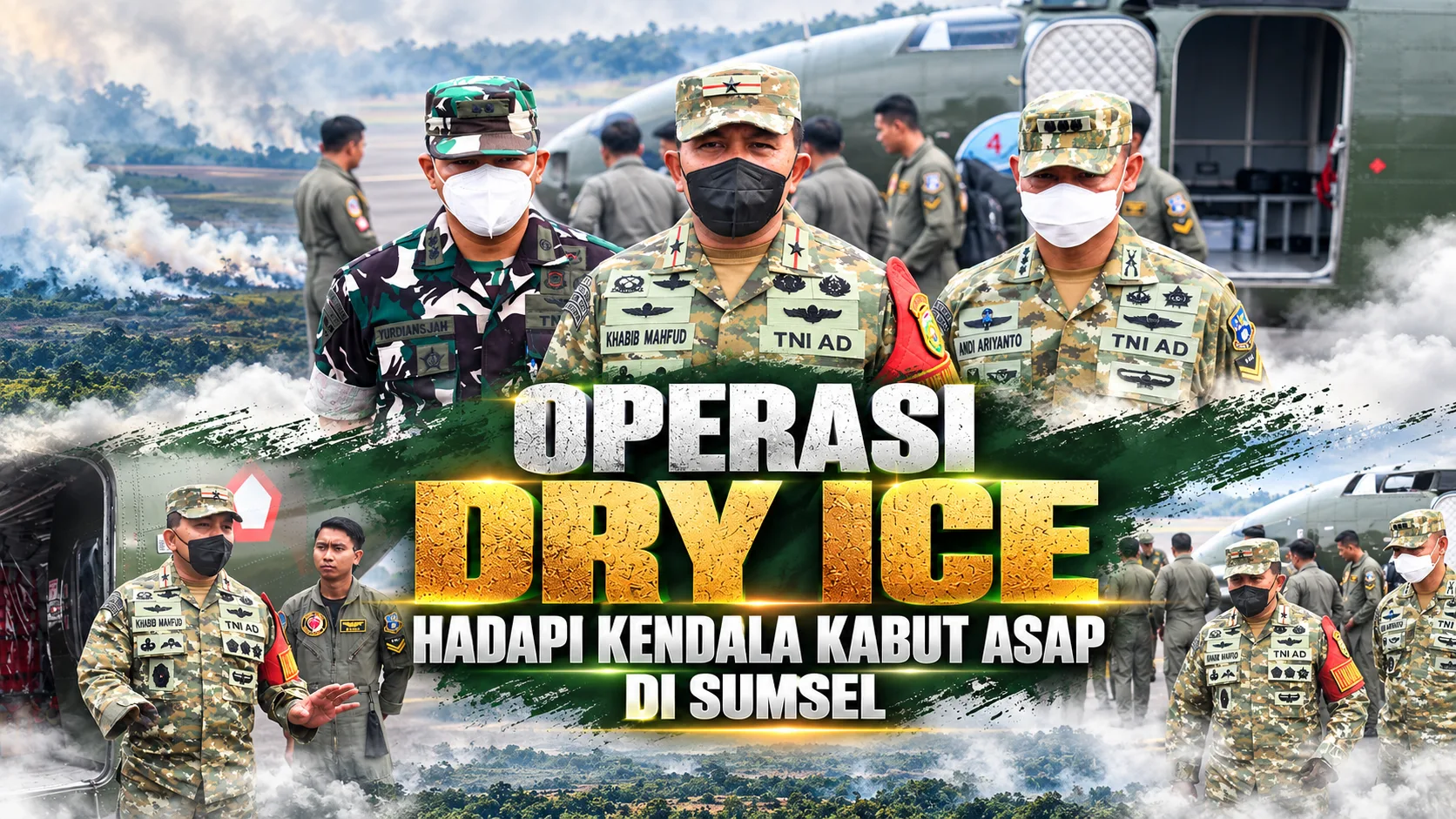 Operasi Dry Ice Hadapi Kendala Kabut Asap di Sumsel