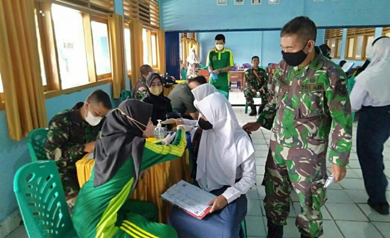 SMP Negeri 2 OKU, Jadi Sasaran Vaksinasi Kodim 0403/OKU Dosis Pertama