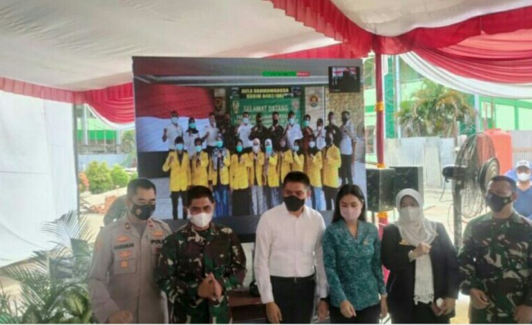 Songsong Hari Pahlawan, Danrem 044/Gapo Launching Serbuan Vaksi Pelajar