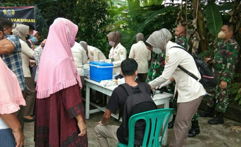Kodim 0403/OKU Terus Gencar Lakukan Vaksinasi Bagi Masyarakat OKU Untuk Dosis Satu Dan Dua