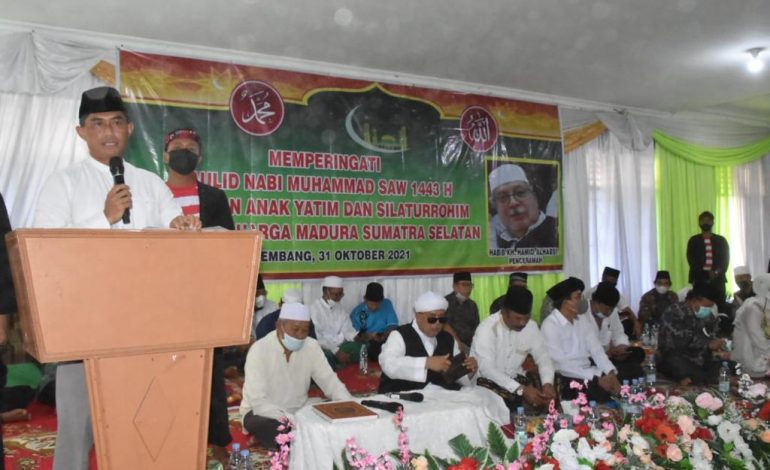 Danrem 044/Gapo Hadiri Peringatan Maulid Nabi Muhammad SAW yang Digelar Ikama Sumsel