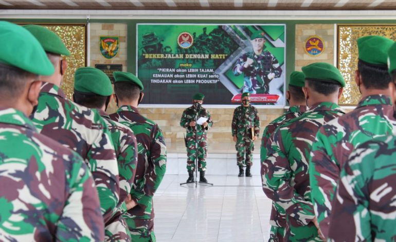 Dandim 0402/OKI Lepas Personel MPP Dan Personel Yang Melaksanakan Tugas Di Koramil Jajaran