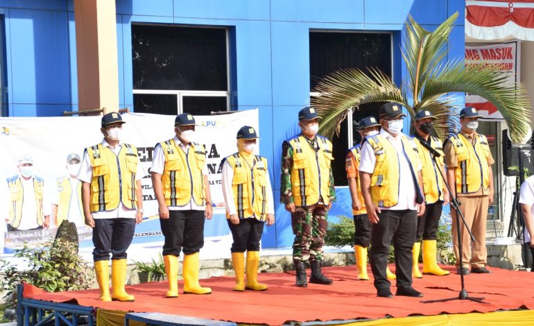 Kasi Intel Kasrem 044/Gapo Ikuti Apel Kesiapsiagaan Bencana Banjir