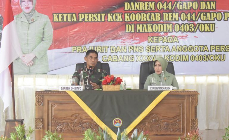 Ini Arahan dan Penekanan Danrem 044/Gapo ke Prajurit Kodim 0403/OKU