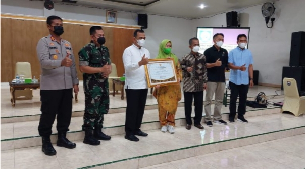 Dandim 0403/OKU Hadiri Rapat Percepatan Vaksinasi Dengan Forkopimda OKU