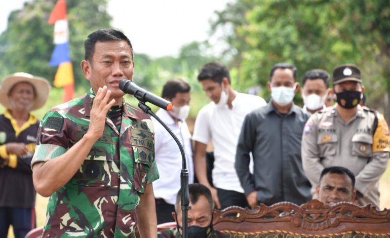 Danrem 044/Gapo Dampingi Pangdam ll/Swj Tinjau Kawasan Pengembangan Food Estate