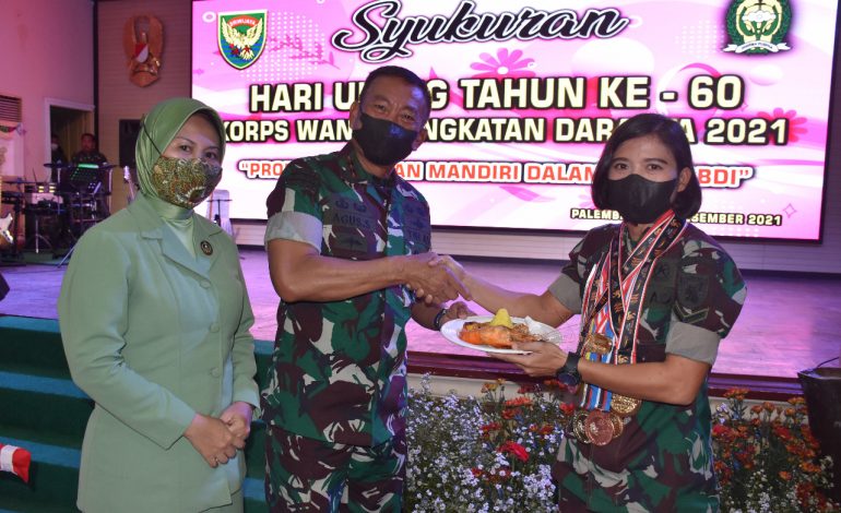 DANREM 044/GAPO  HADIRI  ACARA SYUKURAN  HUT KOWAD KE – 60 TAHUN 2021