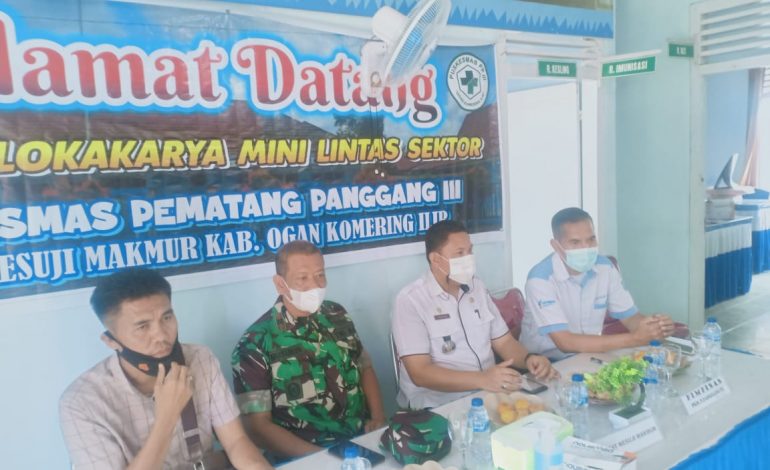 Danramil 402-09/Mesuji Hadiri Lokmin Lintas Sektoral Puskesmas Mesuji Makmur OKI