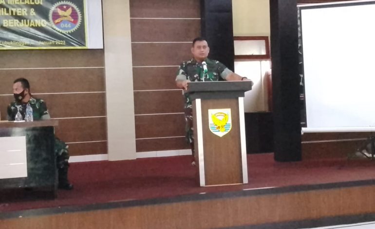 PENYULUHAN HUKUM DAN BINTALID JUANG PRAJURIT DI KODIM 0406/LLG