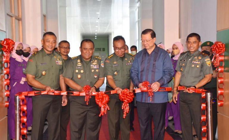 Danrem 044/Gapo Hadiri Peresmian Ruang Cempaka Rumkit TK. II 02.05.01 dr. AK Gani dan Mess Kesdam II/Sriwijaya