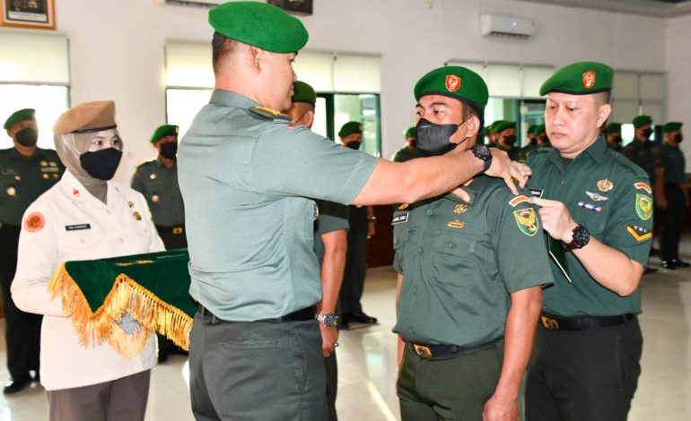 Kasrem 044/Gapo Pimpin Korp Raport Kenaikan Pangkat Perwira, Bintara dan Tamtama Periode 1 Oktober 2022