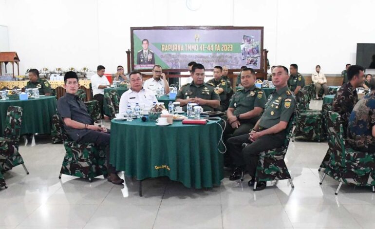 KOREM 044/GAPO SECARA VIRTUAL IKUTI RAPAT PARIPURNA TMMD KE-44 TA. 2023